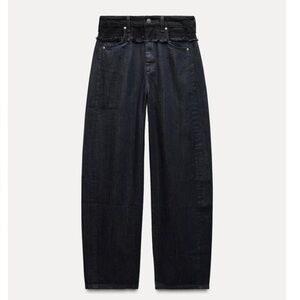 Zara MID WAIST BARREL JEANS ZW COLLECTION